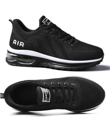 Lamincoa Women's Air Running Shoes - Lightweight Sneakers with Air Cushion for Walking and Tennis - Size 9, Black - Buy Online on GoSupps.com