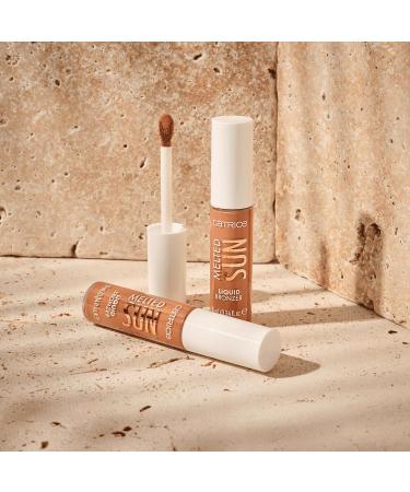  Catrice Catrice Melted Sun Set of 3 bottles of liquid bronzing powder no. 015 Brown long-lasting highly pigmented natural matte vegan oil-free fragrance-free and alcohol-free 10 ml - Buy Online on GoSupps.com