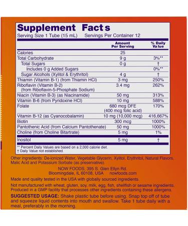 Now Foods B-12 Shots - Mixed Berry 10000 mcg | 12 Pack (15 ml Each) - Energy Boosting Supplement - Buy Online on GoSupps.com