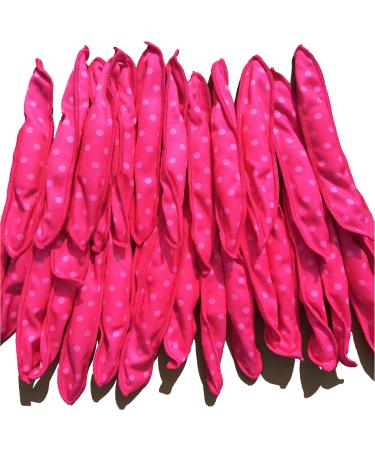 Aimin Hair Soft Overnight Hair Rollers Heatless Sleep In Hair Curlers For Thick Hair Large Cloth Pillow Hair Roller For Long Hair Curlers Sponge Foam DIY Hair Rollers Gift Product (30 pcs, pink) 30 Count (Pack of 1) pink