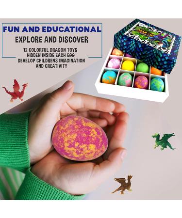 Dragon Surprise Bath Bombs for Kids - Organic Fizzies with Toy Inside | Gentle & Safe Bubble Bath Balls - Birthday Gifts for Boys & Girls | 12 Count - Buy Online on GoSupps.com