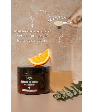 Kaya Vegan Pro-Collagen 100% Vegan Proven Effects (Skin Joints). Sugar Free Gluten Free. Dilute Powder. Orange Taste. 200 g (20 Days) - Buy Online on GoSupps.com