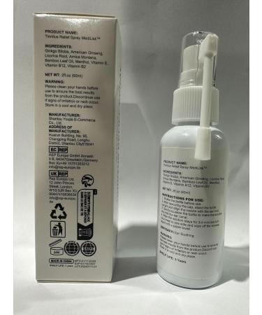 Tinnitus Relief Spray - Natural Herbal Blend Reduce Ear Noise Non-Steroidal & Chemical-Free | Pack of 2 - 1 Fl Oz Each - International Shipping - Buy Online on GoSupps.com
