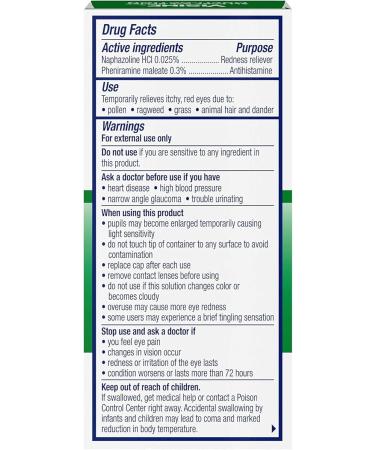 Visine-A Eye Allergy Relief Drops Multi-Action Eye Drops 0.5 fl oz Pack of 4 Fast Relief for Itchy Red Eyes International Shipping Available - Buy Online on GoSupps.com