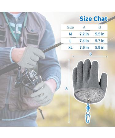 ARCLIBER Fishing Glove for Men - Puncture Resistant Magnet Release Glove for Handling, Catching, Cleaning - Anti-Slip Grip Palm - Left Hand Large - Buy Online on GoSupps.com