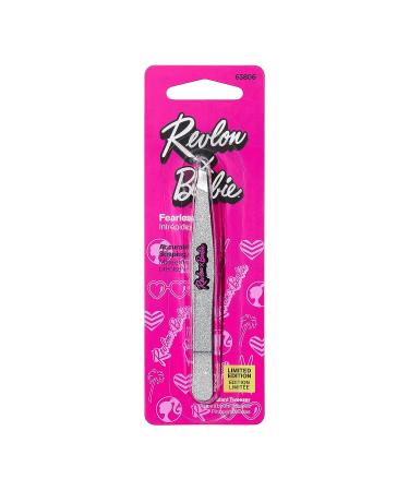 Revlon x Barbie Slant Tip Tweezer - Stainless Steel Hair Removal Tool - Buy Online on GoSupps.com