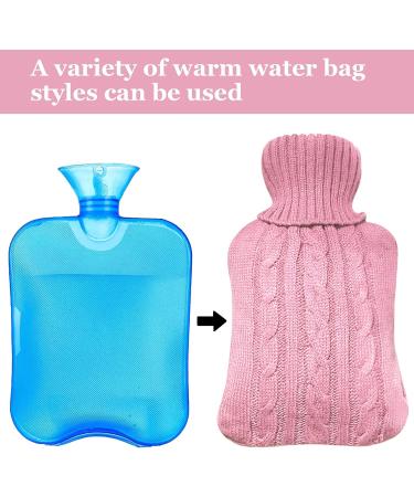 Rope Cover for Hot Water Bottles - Removable & Washable Soft Heat Bag for Pain Relief | Comfortable Hand-Foot Warmer (Pink) - International Shipping Available - Buy Online on GoSupps.com