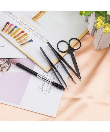 EMSea 5-in-1 Brow Lash Eyelash Tools Set | Eyelash Curler Tweezers & Brush for Perfect Makeup - Buy Online on GoSupps.com