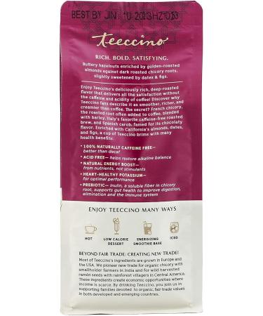 Teeccino Hazelnut Mediterranean Herbal Coffee - 11 oz - Buy Online on GoSupps.com