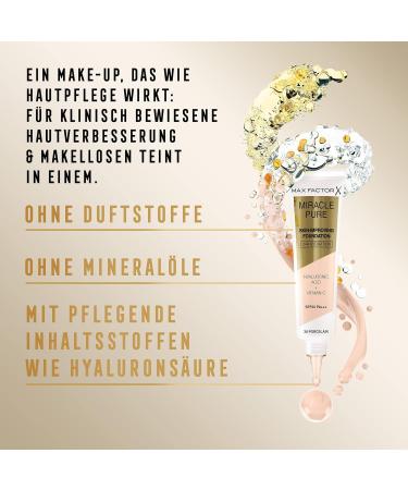 Max Factor Miracle Pure Foundation Soft Toffee 84 - Lightweight Coverage for Flawless Skin - Buy Online on GoSupps.com