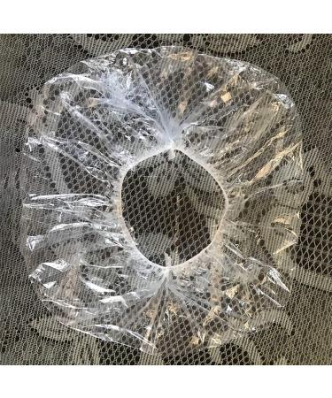 100 Pcs Disposable Shower Caps - Waterproof, Elastic, Clear - Ideal for Women, Men, Spa, Hotel, Salon - Portable and Multi-Functional - Buy Online on GoSupps.com