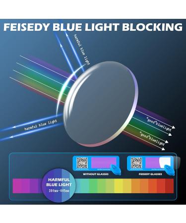 FEISEDY Cateye Blue Light Blocking Glasses for Women - Fashion Cat Eye Frame Black 52mm B2984 - Buy Online on GoSupps.com