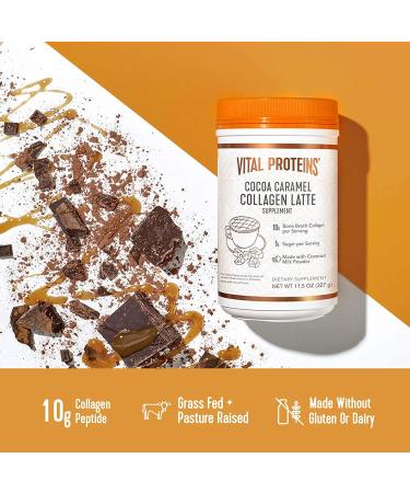 Vital Proteins Collagen Latte Cocoa Caramel - Nourishing 11.5 oz (327 g) | Enhance Your Wellness - Buy Online on GoSupps.com