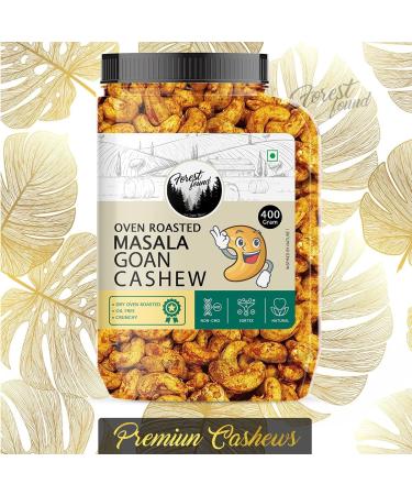 Forest Found Oven Roasted Chilly Masala Cashews Nuts (400Gram) - Buy Online on GoSupps.com