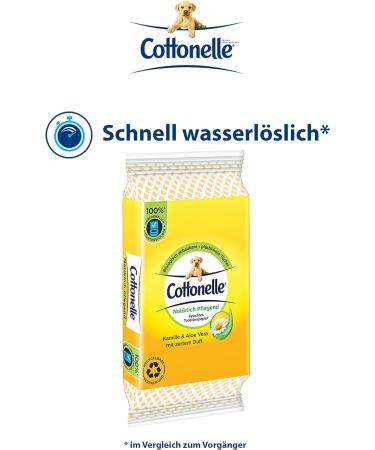 Cottonelle Moist Toilet Paper - Nourishing Chamomile & Aloe Vera Biodegradable On-the-Go 20x12 Towels Pack - Buy Online on GoSupps.com