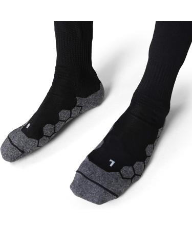 Mitre Division Football Socks for Children Senior (Ages 7-12) - Unisex Black Soccer Gear - Buy Online Now! - Buy Online on GoSupps.com