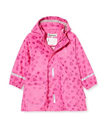 Playshoes Unisex Kid's Regenjacke Wind and Waterproof Raincoat Rainwear 116 Little heart