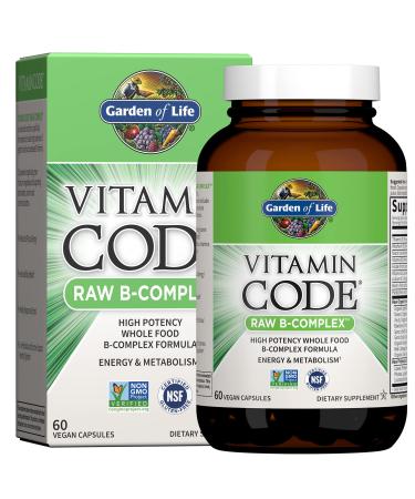 Garden of Life Vitamin Code RAW B-Complex 60 Vegan Capsules