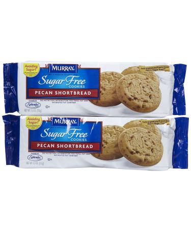 Murray Sugar Free Cookies - Pecan Shortbread - 5.5 oz - 2 Pack Pecan Shortbread 5.5 Ounce (Pack of 2)