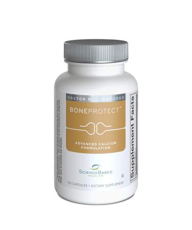 BoneProtect - Advanced Calcium Supplement for Bone Health - 800 Mg. Calcium Vitamin D Vitamin K Soy Isoflavones Hesperidin Green Tea Extract - 120 Capsules