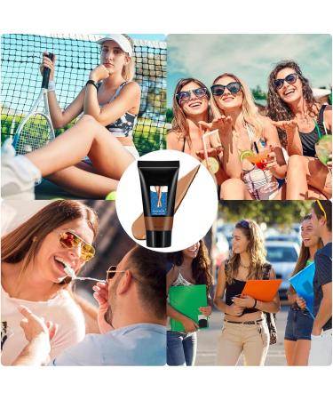  Rakiuty Waterproof Leg Makeup Concealer Leg Cream Tattoo Concealer Concealer Concealer Leg Moisturizer Waterproof Makeup Without Transfer 30ml (Bronze) - Buy Online on GoSupps.com