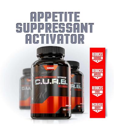 Betancourt Nutrition Curb Reloaded Appetite Suppressant - 120 Capsules - Increase Satiety, Reduce Appetite & Cravings, Improve Well Being - Buy Online on GoSupps.com
