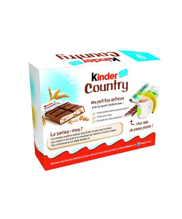 Kinder Country Bulk Pack - 6 x 211.5g Chocolate (54 Pieces) | International Shipping Available - Buy Online on GoSupps.com