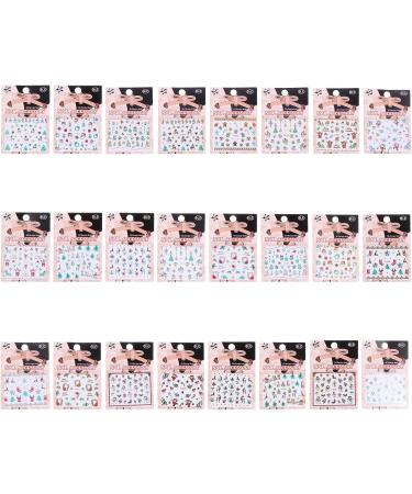 24 Sheets Christmas Nail Stickers Xmas Nail Art Sticker Santa Nail Stickers Holiday Full Nail Stickers Reindeer Nail Stickers Nativity Stickers Nail Patch False Nails 3d Manicure - Buy Online on GoSupps.com