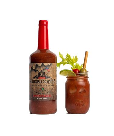 HungBloodies Horseradish Craft Bloody Mary Mix 32 oz "Fight the Hang with the Hung"