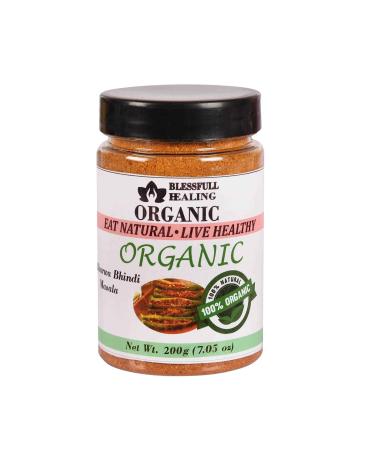 Blessfull Healing Organic Bharwa Bhindi Masala 200 Gram Airtight Container (Packing May Vary) 200 Gram 7.05 oz