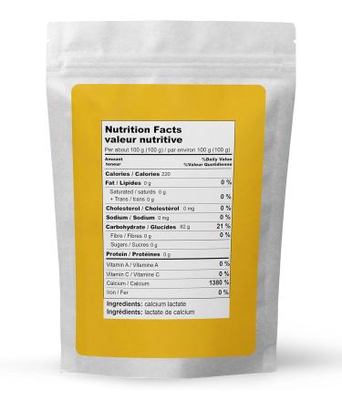 Calcium Lactate (400g) by Elo's Premium| 100% Food Grade Calcium Lactate - Buy Online on GoSupps.com