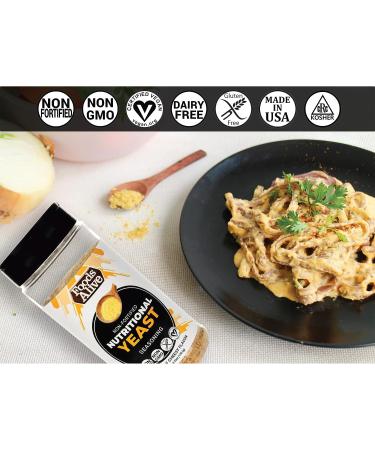 Foods Alive Nutritional Yeast Flakes (4.25oz) - Non Fortified, Gluten Free Plant Based Protein | Vegan Cheese Powder, Popcorn Seasoning, Flavor Booster - Keto & Whole Foods - Buy Online on GoSupps.com