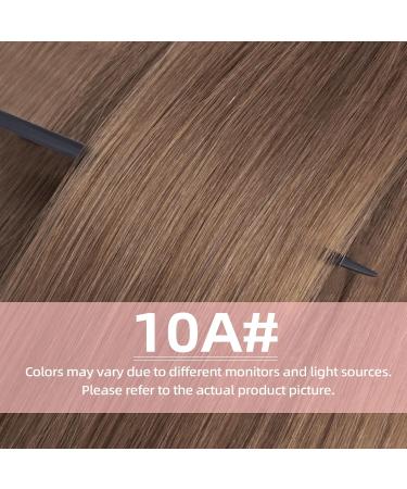 Vlasy Clip in Human Hair Extensions - 7 Pieces Seamless Natural Thick Weft Hair, Medium Ash Brown, 8 Inch (40g), 10A Grade - for Women - Buy Online on GoSupps.com