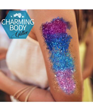 48 Boxes Glitter Set - Fine & Chunky Glitter Sequins for Nail Art, Makeup & Festival Halloween - Buy Online on GoSupps.com