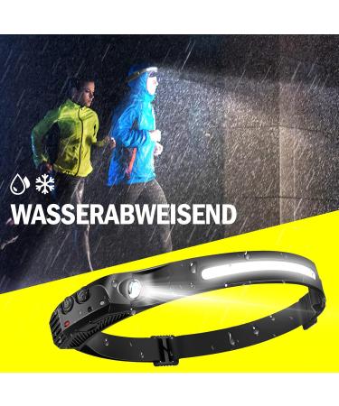Buy 350 Lumen USB Rechargeable LED Headlamp - IPX4 Waterproof 5 Light Modes for Jogging & Running - Buy Online on GoSupps.com
