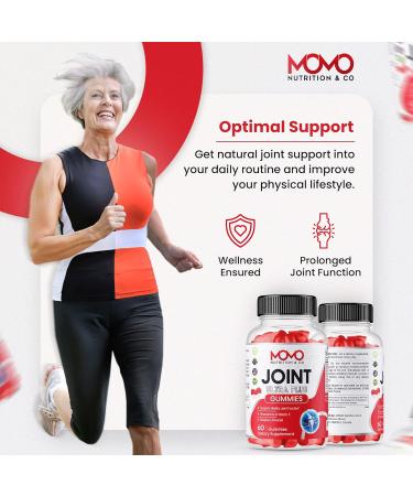 Momo Nutrition & Co Joint Ultra Plus Supplement - Glucosamine & Vitamin E Gummies for Healthy Joint Support & Pain Relief - 60ct - Buy Online on GoSupps.com
