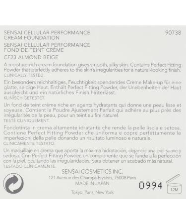 Sensai Cellular Performance CF23 Cream Foundation Almond Beige 30ml - Buy Online on GoSupps.com