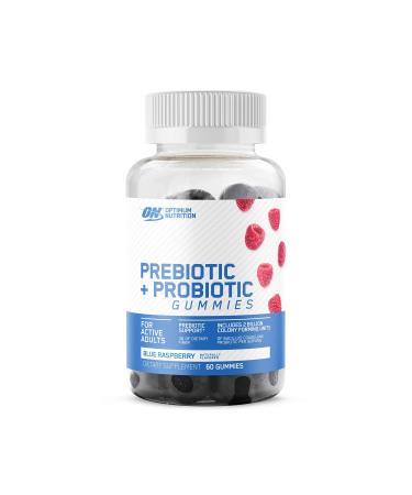 Optimum Nutrition Probiotic + Probiotic Gummies - Blue Raspberry - 60 Count