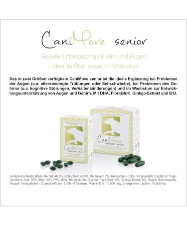Canimove Senior Mini - 100 Capsules | Veterinary Supplement for Eye & Brain Health | Buy Internationally - Buy Online on GoSupps.com