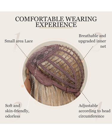 HAIRCUBE Ombre Brown Long Curly Wig 24 Inch | Synthetic Heat Resistant Fiber | Middle Part Wig for Women - Buy Online on GoSupps.com