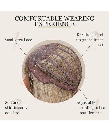 HAIRCUBE Short Dark Brown Bob Wig for Women - Shoulder Length Middle Part Synthetic Wig, Heat Resistant Fibre, Natural Daily Look - Buy Online on GoSupps.com