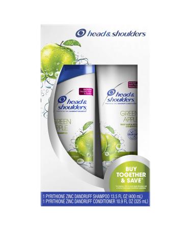 Head & Shoulders Green Apple Daily-use Anti-dandruff Shampoo and Conditioner Twin Pack, 24.4 Fluid Ounce Shampoo & Conditioner