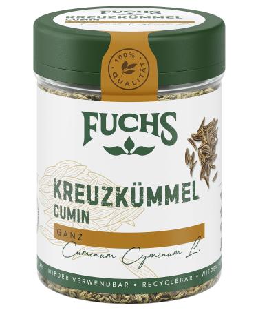 Fuchs pices Croix-cumin entier Note de noix orientale pour plats de falafel et lentilles Ingr dients naturels 60 g dans une bo te r utilisable et recyclable