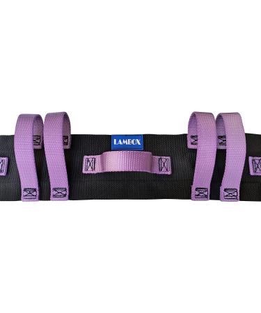 LAMBOX Gait Belt Transfer Belt with 7 Purple Handles & 60 Plastic Release Buckle - Walking Aid for Elderly & Seniors - Therapy Support - Pack of 1 - Buy Online on GoSupps.com