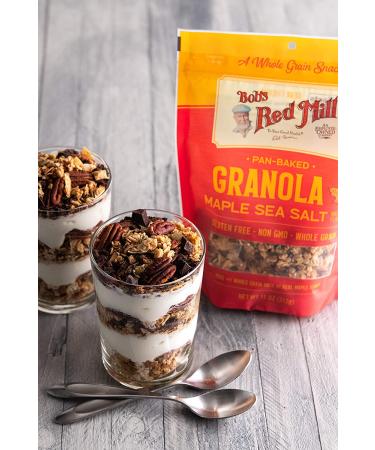 Bob's Red Mill Homestyle Maple Sea Salt Granola 11oz - Pack of 6 - Buy Online on GoSupps.com