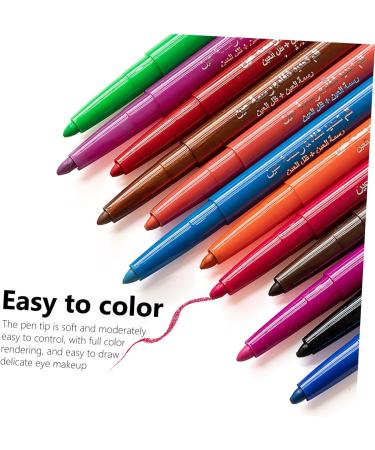 Gogogmee 12 Pcs 1 Set Shadow Set Eyeliner Stickers Colored Eyeliners Eyeliner Kit Colorful Plastic - Buy Online on GoSupps.com