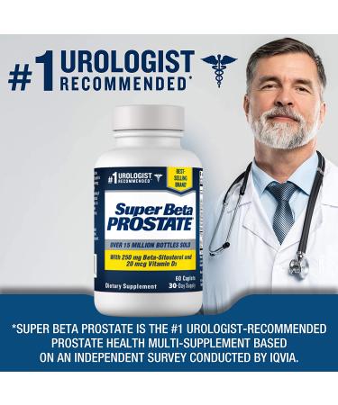 Super Beta Prostate Supplement for Men - Reduce Bathroom Trips Day & Night | Promote Sleep and Healthy Prostate - 180ct (3 Bottles) - Buy Online on GoSupps.com
