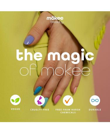 Mokee Midnight Black Glitter Dip Powder Nail Manicure Kit - Color Powder Nail Dipping Set - Buy Online on GoSupps.com