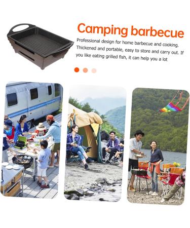 RORPOIR 1pc Oven Nonstick Coating Stove Pan Outdoor Grills Metal Barbecue Rack Grill Plate Grilled Fish Stove Alcohol Bbq Stove Camping Stove Medical Stone Coating Pull-out - Buy Online on GoSupps.com