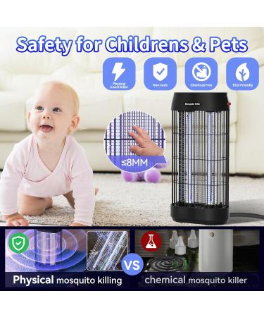 Buy Mjum 16W Double-Sided Electric Insect Trap - Non-Toxic Mosquito Lamp for Home & Garden - Replacement Bulb Included - Buy Online on GoSupps.com